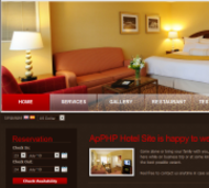 ApPHP Hotel Site screenshot